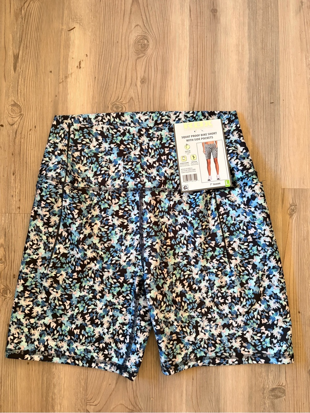 RBX Blue Multi-Print Womenβs Bike Shorts